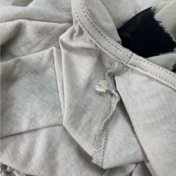 Gianni Bini Dress Womens Medium Black Cream Chevron Chiffon Adele Blissful Beach - Picture 11 of 11